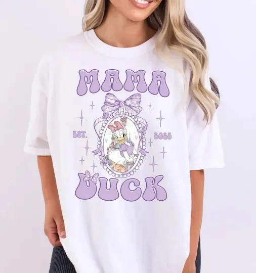 Discover Disney Daisy Mama Duck Coquette Shirt, Disneyland T-Shirt