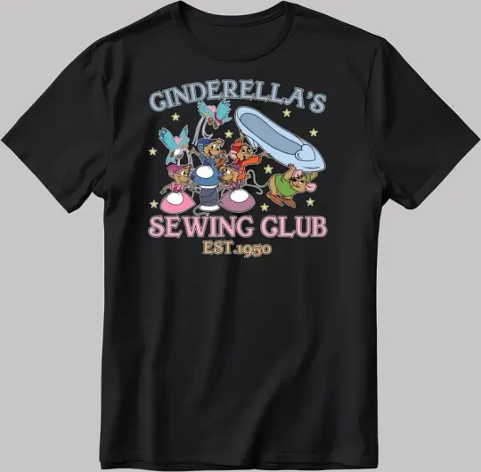 Discover Disney Cinde's Sewing Club, Short Sleeve  T-shirt