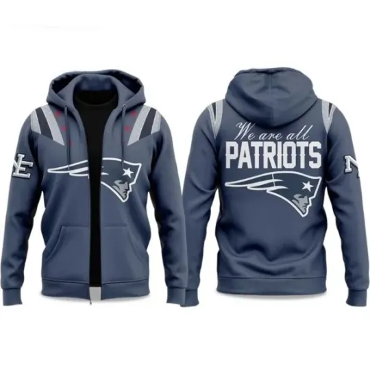Discover 3D Zip Hoodie Patriots Rivalries We Are All Patriots 2025