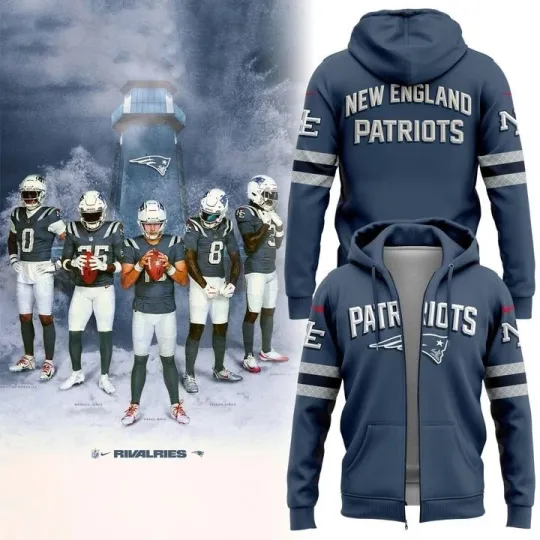Discover 3D Zip Hoodie Patriots Rivalries for Fans 2025
