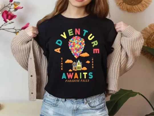 Discover Disneyland Up Disney Family Shirt, Disney Flying T-