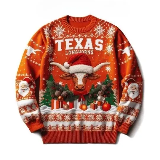 Discover Longhorns Merry Christmas and Happy New Year Ugly Sweater