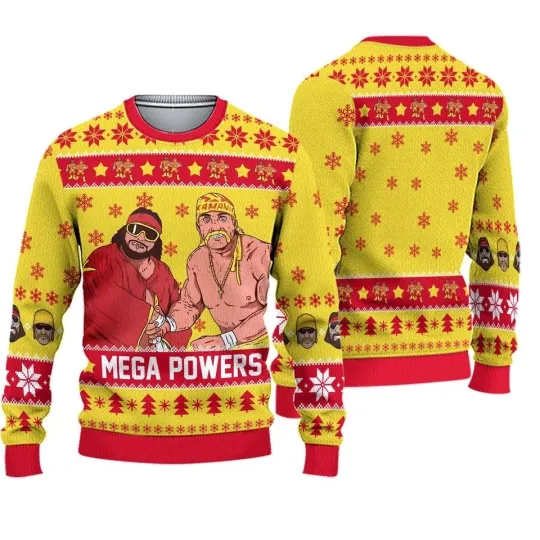 Discover Hogan Macho Man Mega Powers Ugly Christmas Sweater