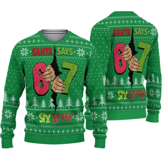 Discover Gen Alpha Ugly Christmas Sweater - Funny 6 7 Holiday Costume