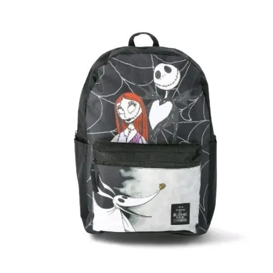 Disney The Nightmare Before Christmas Hooded Backpack Jack And Sally