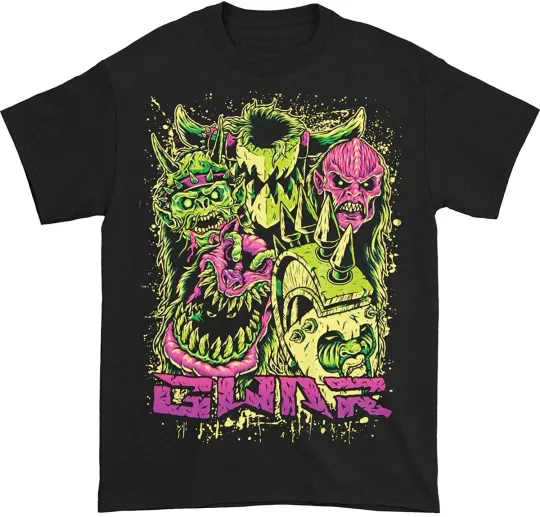 Discover Rare Gwar Faces Tour T-Shirt Black Men