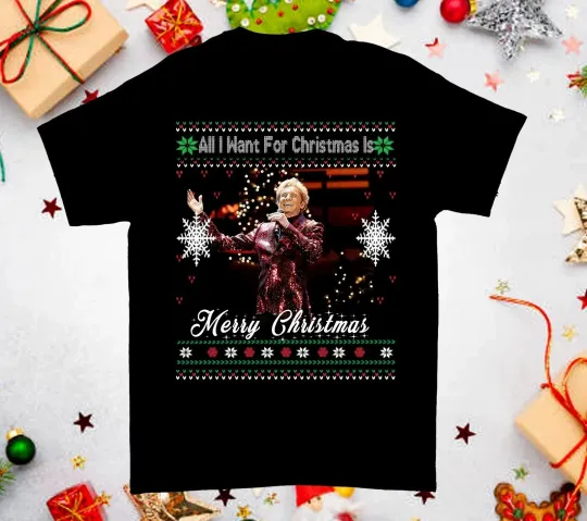 Discover Manilows Merry Christmas Xmas T-Shirt Men