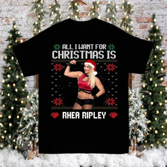Discover Rhea Ripley Christmas T-Shirt