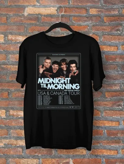 Discover Midnight Til Morning Band 2025 Tour T-Shirt