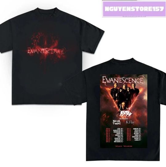 Evanescence North America Tour 2026 Unisex T-Shirt, Gift For Her or Him