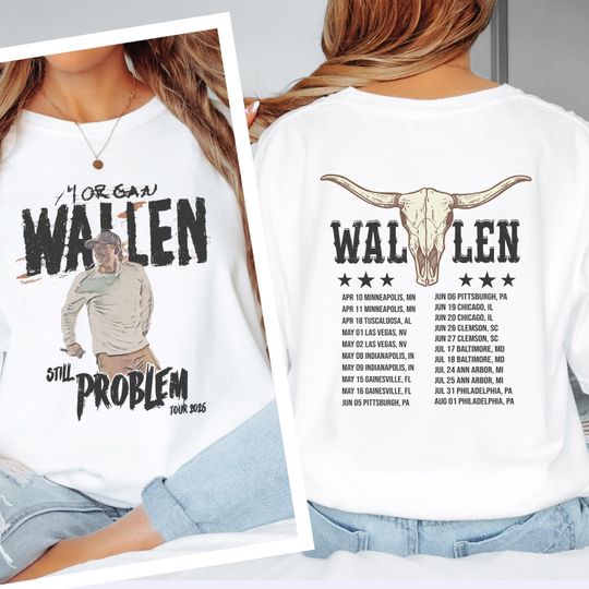 Discover Comfort Colors Wallen Western Still The Problem Tour 2026 Shirt, Wallen Western Fan Shirt, Wallen Western Country Music Tee, Morgan Fan Gift
