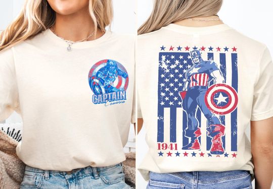 Disney Captain America Shirt, Marvel Super Soldier Tee, Disneyland 2026 Friends Trip Tee