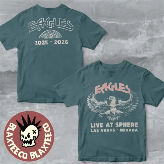 Discover Eagle Live at Sphere Las Vegas Nevada 2025 2026 Double Sided T-Shirt