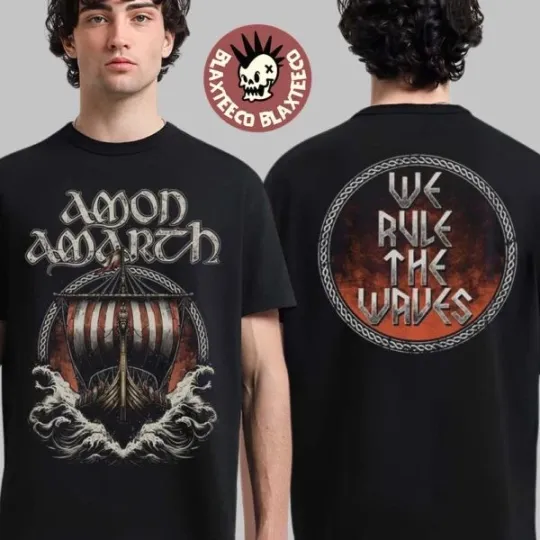 Amon Amarth We Rule The Waves Double Sided T-Shirt
