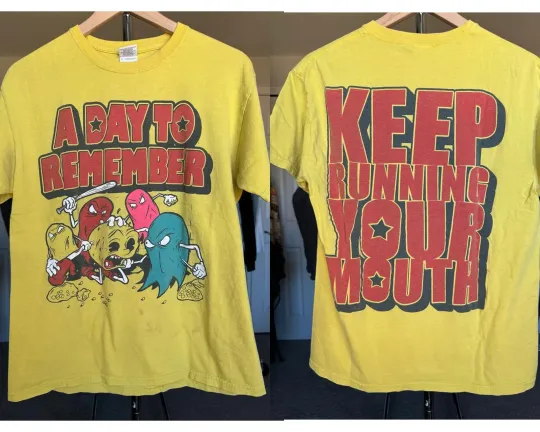 Discover Vintage Y2K To Remember ADTR Pacman Running Mouth T-Shirt