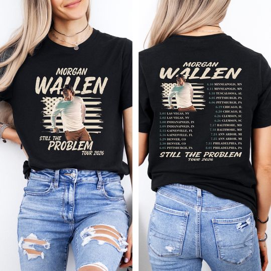 Discover Wallen Western Tour Shirt 2026, Still the Problem Front Back Tee, Country Concert Comfort Shirt