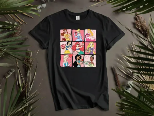 Discover Disney Princess All Characters Valentine T-shirt