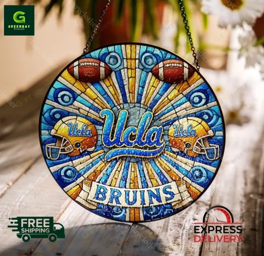 Discover University Of California Los Angeles Football Football Stained Glass Suncatcher