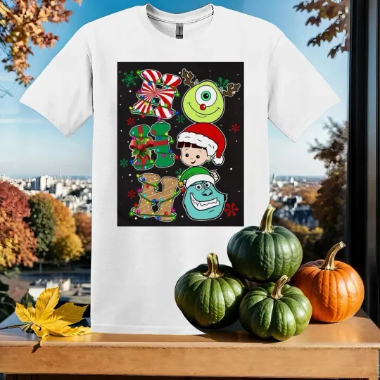 Discover Disney Monster Inc Ho Ho Ho T-shirt Unisex