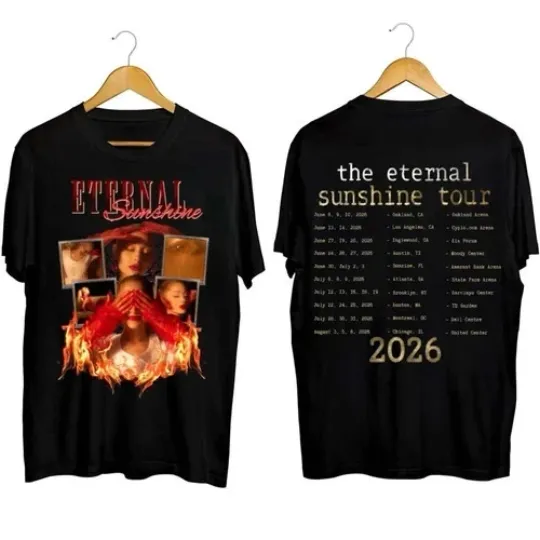 Ariana Concert T-Shirt Eternal Sunshine Tour 2026 T-Shirt