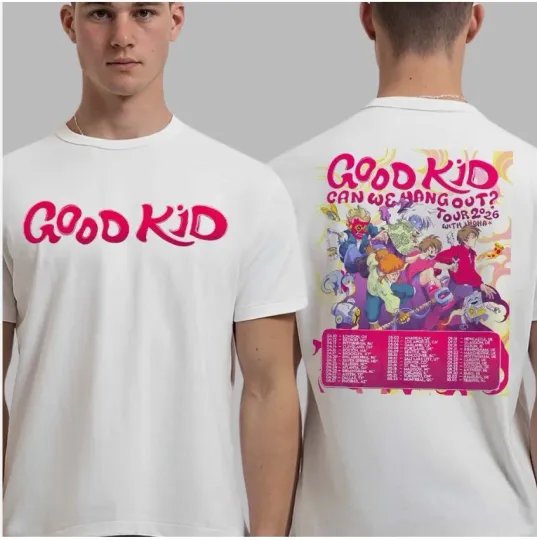 Discover Good Kid Band Can We Hang Out Tour 2026 With Inoha World Tour Schedule T-Shirt