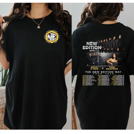The New Edition Way Tour 2026 Shirt, New Edition 2026 Concert Logo Shirt