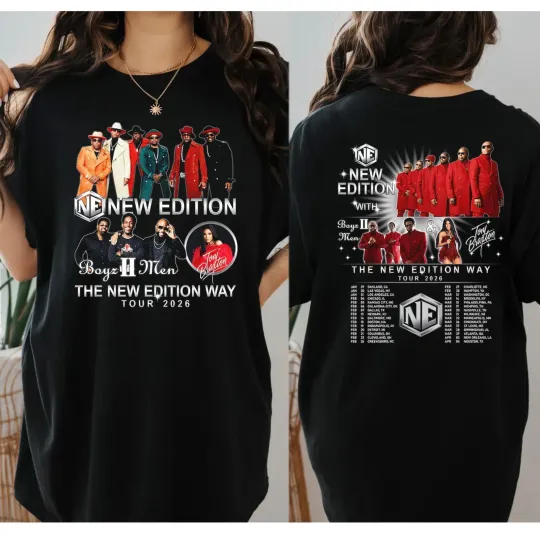 Discover The New Edition Way Tour 2026 Concert Shirt, New Edition 2026 Fan Merch
