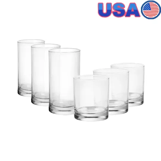 Discover 12 Piece Clear Drinkware Set Cooler Tennyson Glasses Ideal Juice Water Mixed Drinks Durable Easy to Clean Versatile Tableware