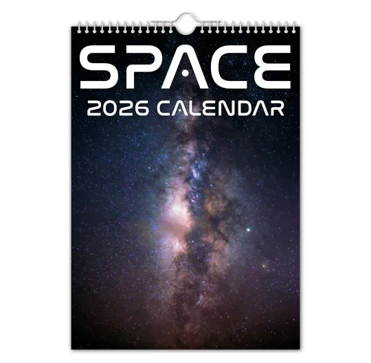 Discover 2026 Space Solar System Vertical Wall Calendar Educational