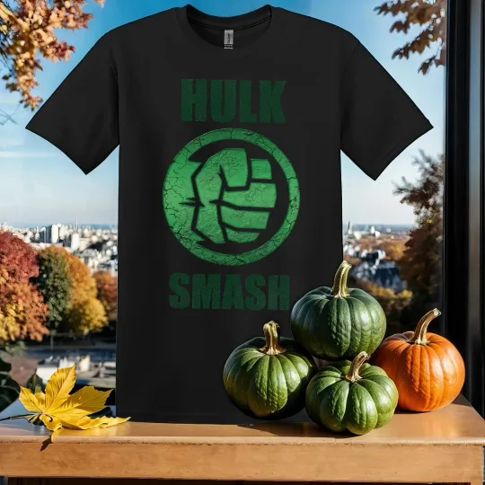 Discover Disney Hulk Smash Fist Circle T-shirt Unisex