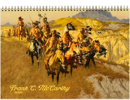 Discover 2026 Wall Calendar Vintage Western Illustrations by Frank McCarthy