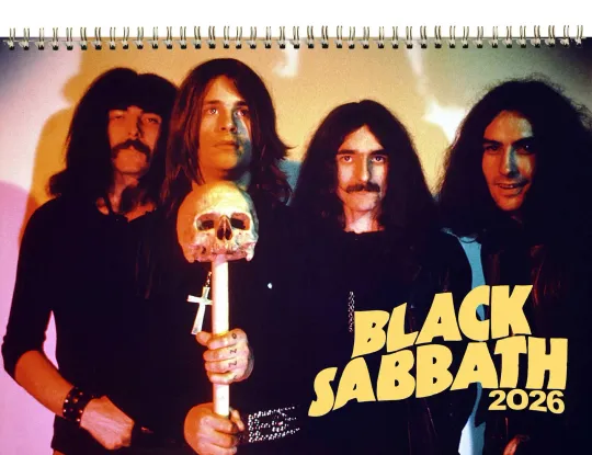 Discover 2026 Wall Calendar Black Sabbath Music Photo Poster Magazine Cover