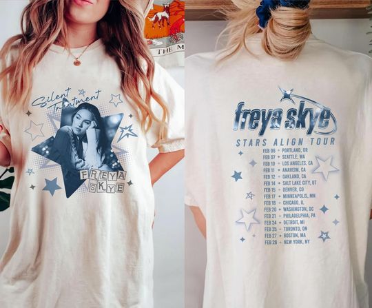 Discover Freya Skye Silent Treatment zombies 4 Shirt, Freya Skye Silent Treatment Shirt, Stars Align Tour 2026 Festival, Zombies Dawn Of The Vampires