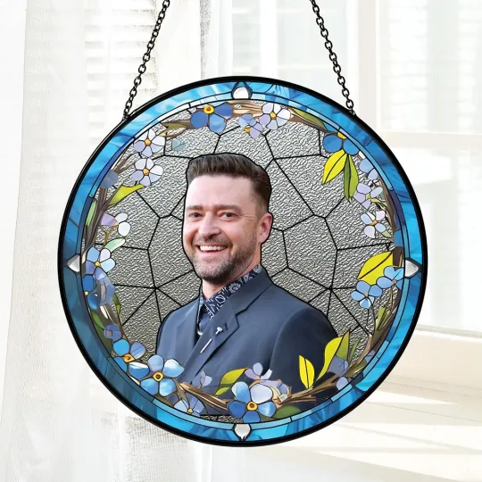Discover Justin Timberlake Stained Glass Suncatcher - Home Window Hanging Ornament