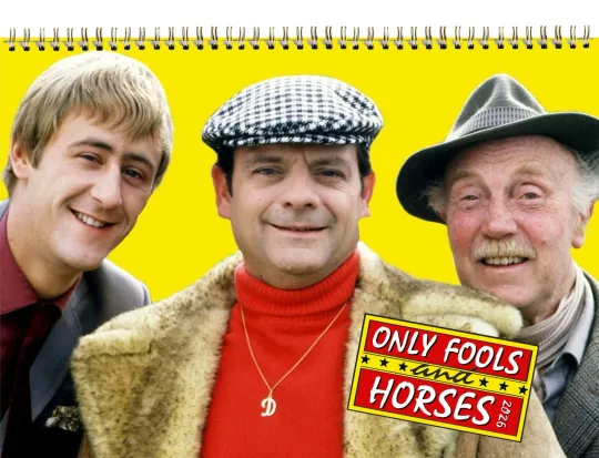 Discover 2026 Wall Calendar, Fools & Horses Vintage Movie Still Photos, Office & Home Calendar