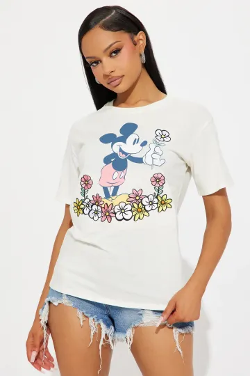 Discover Disney Mickey Mouse Embroidery T Shirt Unisex