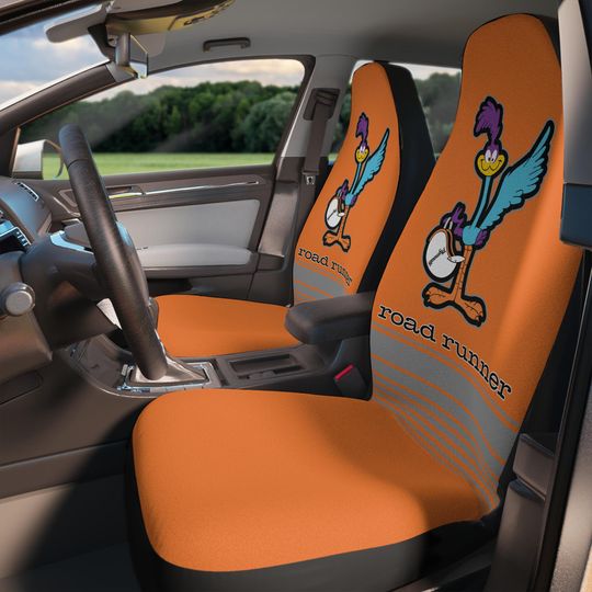 Discover 77 Plymouth Roadrunner Tribute Car Seat Covers | Orange Racing Stripe