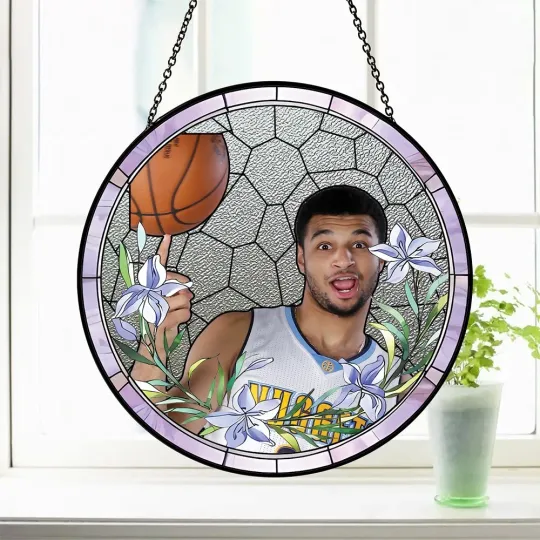 Discover Jamal Murray Stained Glass Suncatcher - Home Window Hanging Ornament