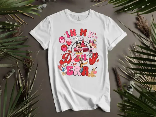 Discover Disney In My Disney Era Valentine T-shirt Men Women Unisex