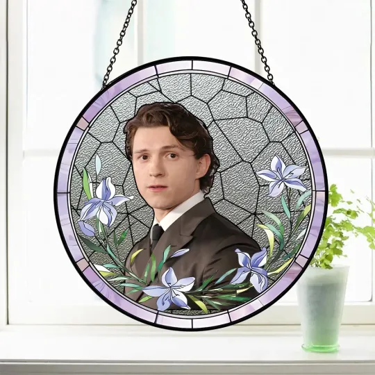 Discover Tom Holland Stained Glass Suncatcher - Home Window Hanging Ornament