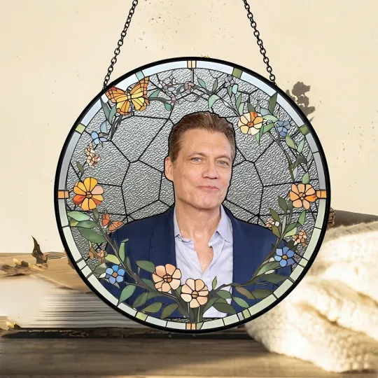Discover Holt McCallany Stained Glass Suncatcher - Home Window Hanging Ornament