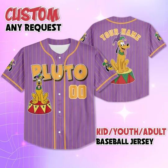 Discover Personalized Pluto Dog Mardi Gras Festival New Orleans Baseball Jersey Shirt