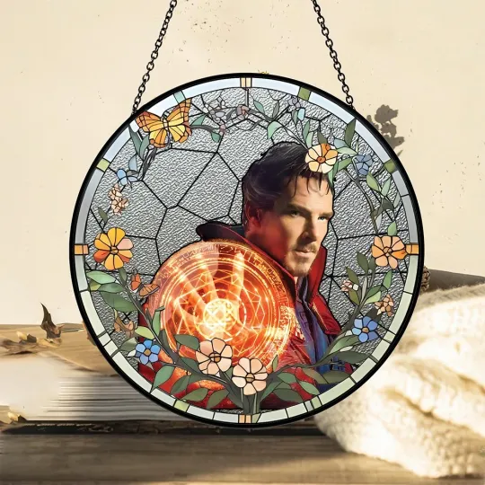 Discover Doctor Strange Stained Glass Suncatcher- Home Window Hanging Ornament