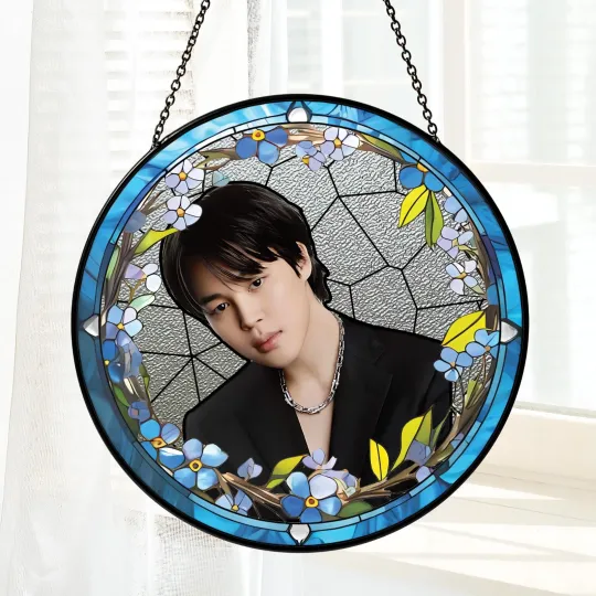 Discover Jimin Stained Glass Suncatcher-Home Window Hanging Ornament