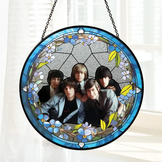 Discover The Rolling Stones Stained Glass Suncatcher -  Window Hanging Ornament