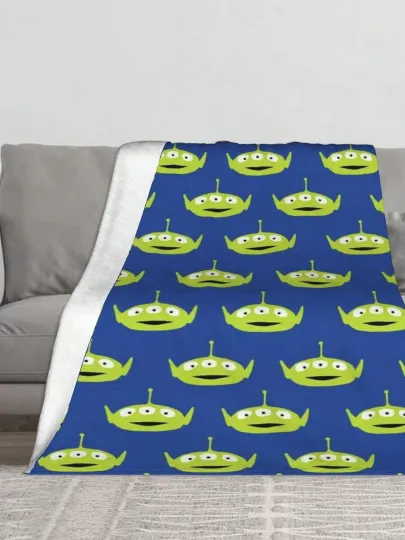 Disney Funny  Mike Wazowski Cozy Blanket Fuzzy #11