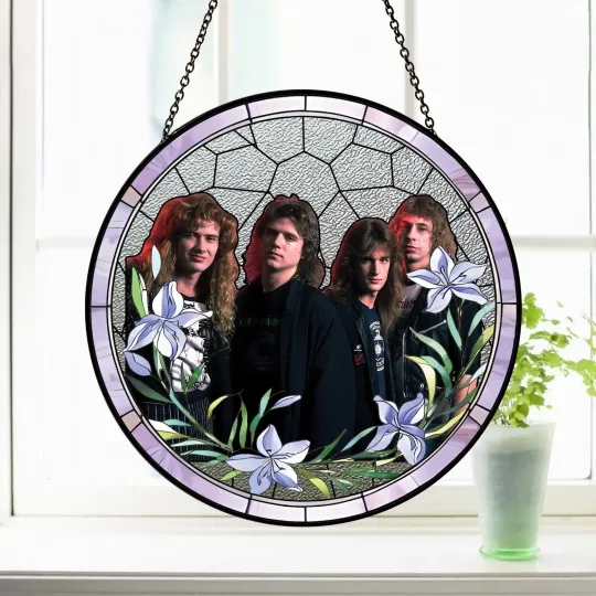 Discover Megadeth  Stained Glass Suncatcher-Home Window Hanging Ornament