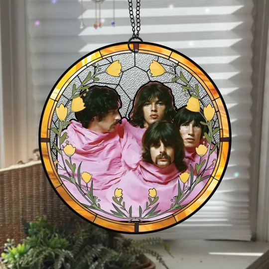 Discover Pink Floyd Stained Glass Suncatcher -Home Window Hanging Ornament