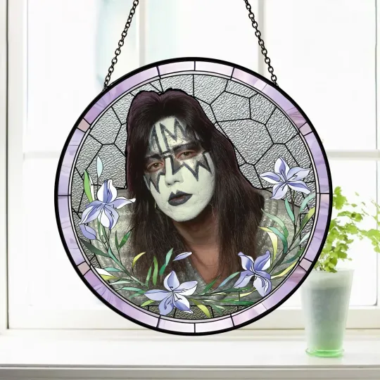 Discover Ace Frehley Stained Glass Suncatcher - Home Window Hanging Ornament