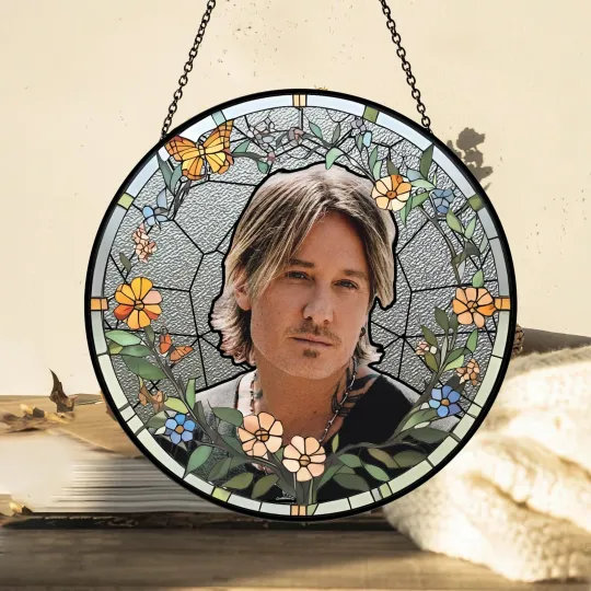 Discover Keith Urban Stained Glass Suncatcher - Home Window Hanging Ornament